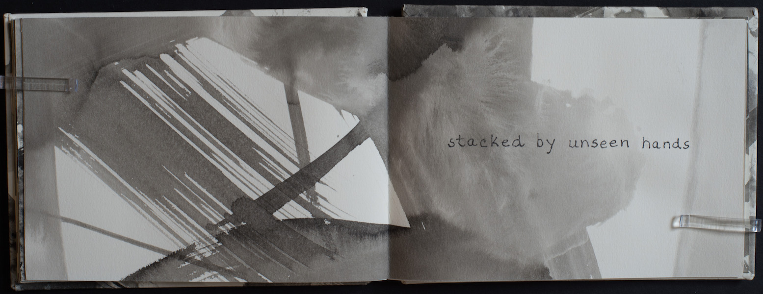 stacked by unseen hands