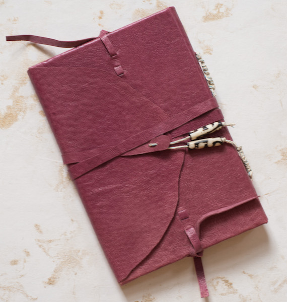 dyed goatskin cover