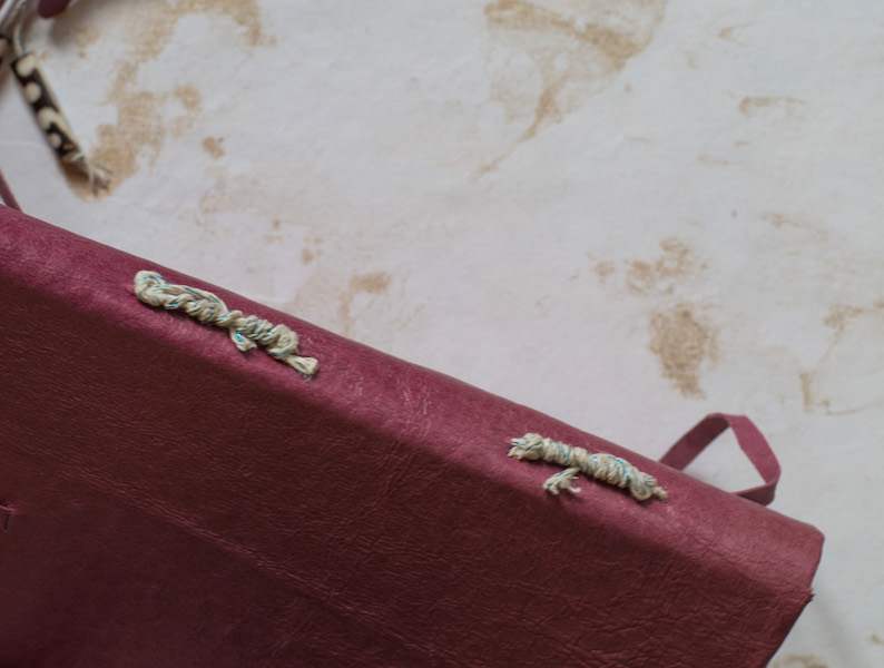detail of sewn binding