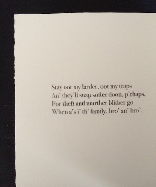 third page of poem